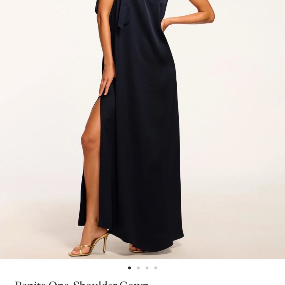 Ramy Brook Midnight One-Shoulder Gown